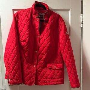 Basler Vibrant Red Quilted Utility Jacket